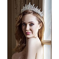 Sweetv Crystal Wedding Tiara For Womenroyal Queen Crownrhinestone Princess Tiara Hair Accessories For Quinceanera Pageant Prom