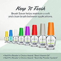 Sns Nail Polish Remover For Nail Dip Powder Brush Saver Maintains Soft Clean Brushes Between Applications Convenient Size