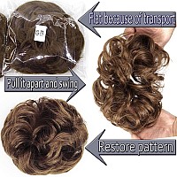 Liliyab Messy Hair Bun Hair Piece 2Pcs Curly Bun Hair Piece Messy Buns Hair Piece Hair Buns Hair Piece Hair Bun Extension Fake H