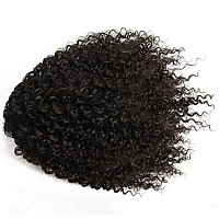 Rosessea Short Afro Kinky Curly Ponytail Hair Piece For African American Ponytail Extension Synthetic Afro Kinky Curly Ponytail