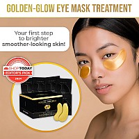 Dermora Golden Glow Under Eye Patches 50 Pairs Eye Gels Rejuvenating Treatment For Dark Circles Puffy Eyes Refreshing Rev