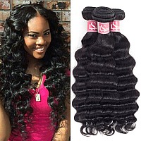 Ls Hair Loose Deep Wave Bundles 20 22 24 Human Hair 3 Bundles 10A Brazilian Virgin Wet And Wavy Deep Curly Wave Human H