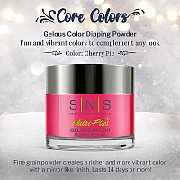 Sns Nail Dip Powder Gelous Color Dipping Powder Cherry Pie Pink Redfuchsia Cream Longlasting Dip Nail Color Lasts 14