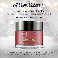 Sns Nail Dip Powder Gelous Color Dipping Powder English Rose Pinkmauve Cream Longlasting Dip Nail Color Lasts 14 Days