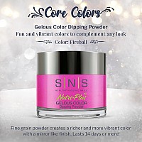 Sns Nail Dip Powder Gelous Color Dipping Powder Fireball Pinkfuchsia Cream Longlasting Dip Nail Color Lasts 14 Days