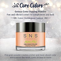 Sns Nail Dip Powder Gelous Color Dipping Powder Bubblegum Contest Peachpastel Cream Longlasting Dip Nail Color Lasts 1