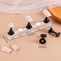 2 Sets Acrylic Nail Display Stand Nail Practice Holder Magnetic Nail Practice Stand Fingernail Diy Nail Design Stand For False N