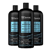 TRESemm Shampoo Smooth and Silky 3 Count Tames and Moisturizes Dry Hair With Moroccan Argan Oil For Professional Quality Salon-Healthy Look And Shine 28 oz