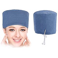 New Upgrade 3 Levels 110V Hair Care Hat,Hair SPA Cap,Hair Care Steamer Cap,Thermal Hair Cap,Waterproof Home Hair Thermal Care Electric Hair Treatment Natural Beauty Steamer (Blue)