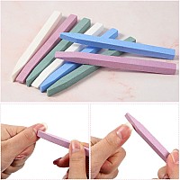 8 Pieces Stone Nail File Nail Pumice Stone Stick Pumice Stone Nail Cuticle Pusher Stone File For Home Salon Nail Buffing Tool