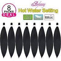 Befunny 30 Inch Pre Stretched Braiding Hair8Packs Long Professional Prestretched Hair For Braiding Crochet Haircrochet Braids