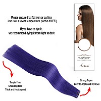 Tape In Hair Extensions Lila 100 Remy Human Hair Extensions Silky Straight For Fashion Women 20 Pcspackage22Inch Lila 60G