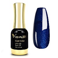 Venalisa Gel Nail Polish 12Ml Deep Pearly Blue Color Soak Off Uv Led Nail Gel Polish Nail Art Starter Manicure Salon Diy At Hom