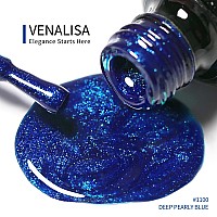 Venalisa Gel Nail Polish 12Ml Deep Pearly Blue Color Soak Off Uv Led Nail Gel Polish Nail Art Starter Manicure Salon Diy At Hom