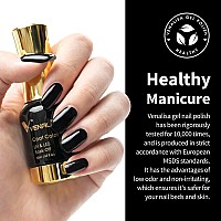 Venalisa Gel Nail Polish 12Ml Black Color Soak Off Uv Led Nail Gel Polish Nail Art Starter Manicure Salon Diy At Home 043 Oz