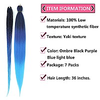 36 Ombre Pre Stretched Braiding Hair Yaki Texture Crochet Braid Hair Extensions 4 Tones Kanekalon Braiding Hair Pre Stretched