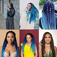 36 Ombre Pre Stretched Braiding Hair Yaki Texture Crochet Braid Hair Extensions 4 Tones Kanekalon Braiding Hair Pre Stretched