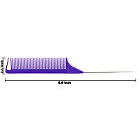 3Pcs Rat Tail Combs,Barber Styling Combs for Women,Anti Static Heat Resistant Hairdressing Comb (Purple)