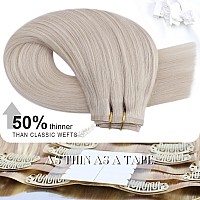 Moresoo Seamless Clip In Hair Extensions Human Hair Blonde Remy Clip In Extensions Real Human Hair Pu Seamless Hair Extensions C