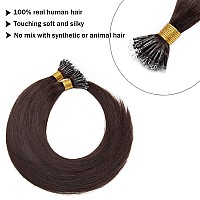 Sego Nano Bead Ring Human Hair Extension Pre Bonded Nano Tip Remy Hair Extensions Micro Beads Rings Loop Hand Tied Hairpiece 20