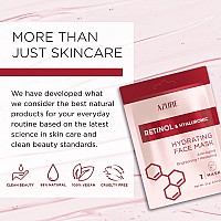 Azure Retinol Hyaluronic Acid Anti Aging Facial Sheet Mask Rejuvenating Hydrating Face Mask Helps Reduce Fine Lines Wr