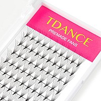 Tdance Eyelash Extensions 10D Superior Lash Extensions Premade Fans Russion Volume Fans D Curl 005 Thickness Middle Stem 16Mm M