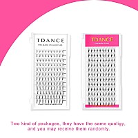 Tdance Eyelash Extensions 10D Superior Lash Extensions Premade Fans Russion Volume Fans D Curl 005 Thickness Middle Stem 16Mm M