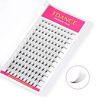 Tdance Eyelash Extensions 10D Superior Lash Extensions Premade Fans Russion Volume Fans C Curl 007 Thickness Middle Stem 815Mm