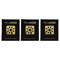 Helis Gold Large Flower Folder - Gold, Pack of 3