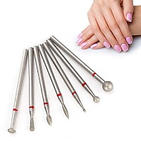 Nail Drill Manicure Drill Bit, Diamond Sand Electric Manicure Grinding Head Nail Art Manicure Drill Bit Accessory Nail Polishing Tool for Perfect Grinding Effect(No.05)