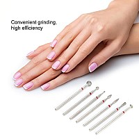 Nail Drill Manicure Drill Bit, Diamond Sand Electric Manicure Grinding Head Nail Art Manicure Drill Bit Accessory Nail Polishing Tool for Perfect Grinding Effect(No.05)