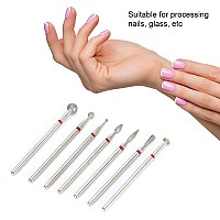 Nail Drill Manicure Drill Bit, Diamond Sand Electric Manicure Grinding Head Nail Art Manicure Drill Bit Accessory Nail Polishing Tool for Perfect Grinding Effect(No.05)