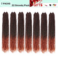 Rosdina Passion Twist Hair 18 Inch 7 Packs Water Wave Crochet Hair Spring Twist For Butterfly Locs Or Passion Twists Crochet H