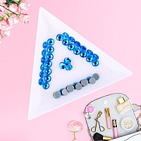 Jollin Hot Fix Crystal Flatback Rhinestones Glass Diamantes Gems 40Mm16Ss 1440Pcs Capri Blue