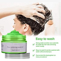 Acosexy Green Wax Hair Color Natural Hair Strong Style Gel Cream Hair Dye Instant Hairstyle Mud Cream For Party Cosplay Masq