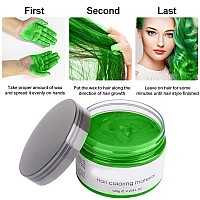 Acosexy Green Wax Hair Color Natural Hair Strong Style Gel Cream Hair Dye Instant Hairstyle Mud Cream For Party Cosplay Masq