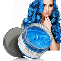 Blue Temporary Hair Color Wax Dye ,Acosexy Kids Hair Wax Pomades Disposable Natural Hair Strong Style Gel Cream Hair Dye,Hair Spray Dye Instant Hairstyle Mud Cream for Party, Cosplay, Masquerade etc. (Blue)