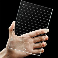 59 X 394 X 031 Inch Eyelash Crystal Pallet Eyelash Extension Pallet Bigger Size Glass Pallet Lashes False Lash Tray Strip Adh