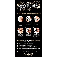 Tough Girls 20 Exquisite Gel Nail Polish Strips Wapplication Accessories No Uvled Lamp Required White