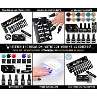 Tough Girls 20 Exquisite Gel Nail Polish Strips Wapplication Accessories No Uvled Lamp Required White