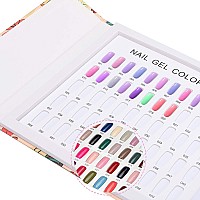 Noverlife 120 Nail Colors Display Book With 120 False Nail Tips Nail Gel Polish Display Chart Manicure Salon Studio Nail Art S