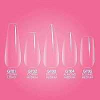 Kiara Sky Gelly Tips Soak Off Almond Medium