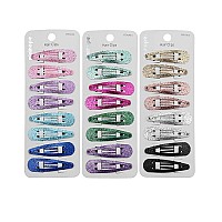 minihope snap hair clips for women.snap clips for grils,Surface metal flash powder,5cm,24 Count (Pack of 1)