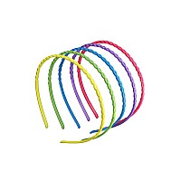 Minihope Thin Headbands For Girls Plastic Headbands For Kids 8 Piece Count Snap Hair Clips For Girls 8 Count