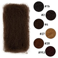 Fashion Idol Afro Kinkys Bulk Human Hair For Dreadlock Extensions Loc Repair Braiding Twist Afro Kinky Human Hair For Locs 1 Pac