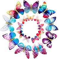 Boao 18 Pieces Glitter Butterfly Hair Clips For Girls Teens Women Hair Accessories Novelty Style