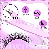 Wiwoseo False Eyelashes Selfadhesive Lashes Natural Wispy Fluffy Eyelashes 16Mm Faux Mink Lashes Resuable Self Adhesive Eyelash