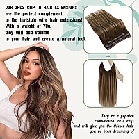 Sunny Wire Hair Extensions Black Invisible Wire Real Human Hair Extensions Jet Black Fish Line Hair Extensions Black Hair Piece