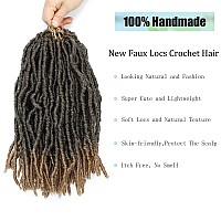 Faux Locs Crochet Hair For Women Soft Locs 18 Inch 6 Packs Crochet Faux Locs For Butterfly Locs Crochet Hair Pre Looped Curly Wa