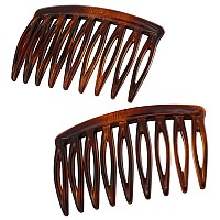 Camila Paris Cp2949 French Hair Side Comb Small Tortoise Shell French Twist Hair Combs Decorative Strong Hold Hair Clips For